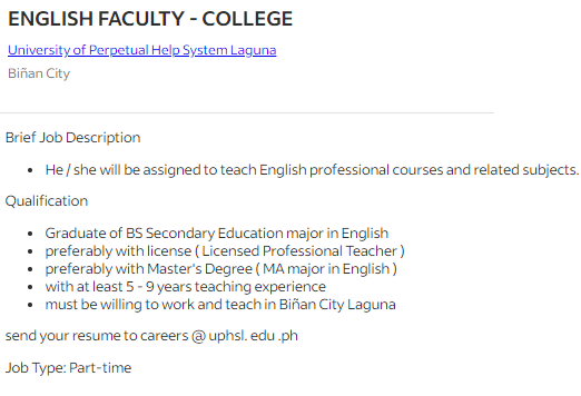 https://ph.indeed.com/jobs?q=perpetual+help&l=Biñan+City&radius=0&vjk=4f9614109207e5ff&fbclid=IwAR2KpTU1QZ1TK4fvM23VKovK-CfKVhGegdNWS532J2yuxKv81kmun8wJds8